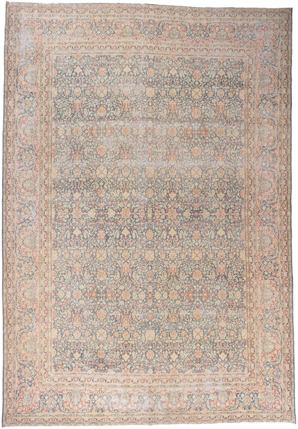 11 x 16 Distressed Antique Persian Kerman Rug 61024