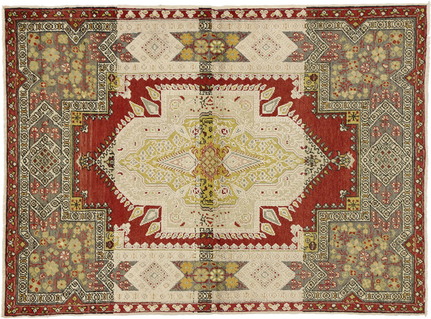 4 x 6 Vintage Oushak Rug 51293