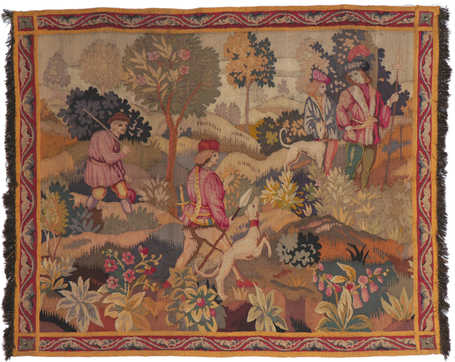 4 x 5 Antique French Verdure Tapestry 78244