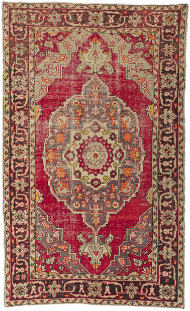 6 x 9 Vintage Turkish Oushak Rug 51295