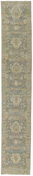 2 x 14 Modern Oushak Rug Runner Vintage Style 30715