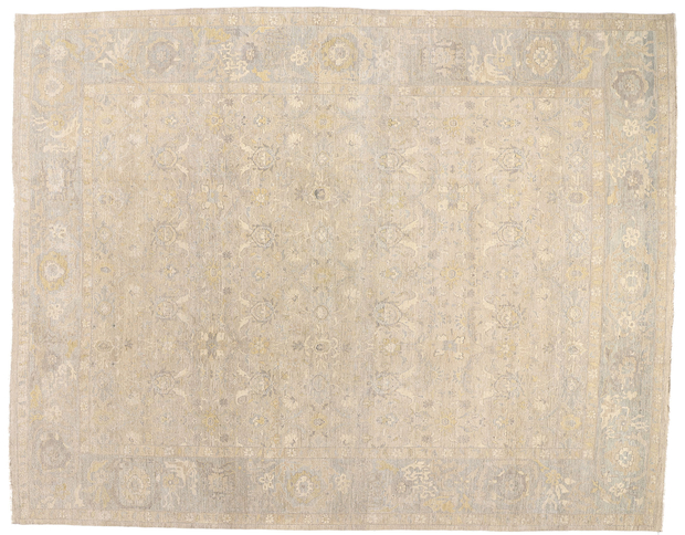 12 x 15 Vintage-Inspired Earth-Tone Oushak Rug 30719