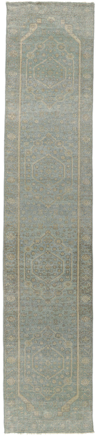 3 x 14 Modern Oushak Rug Runner Vintage Style 30723