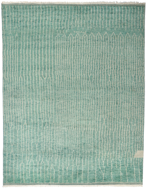 9 x 12 Teal Moroccan Area Rug 30774