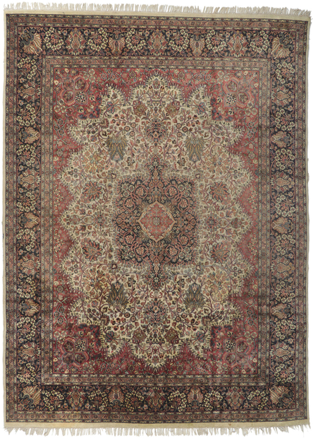 9 x 13 Vintage Indian Rug 78227