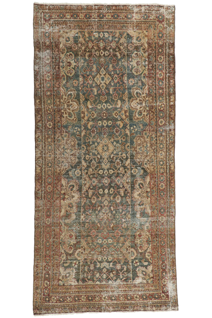 5 x 10 Antique-Worn Persian Malayer Rug 60956