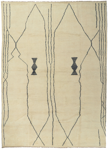 10 x 13 Large Modern Tribal Moroccan Rug 80699