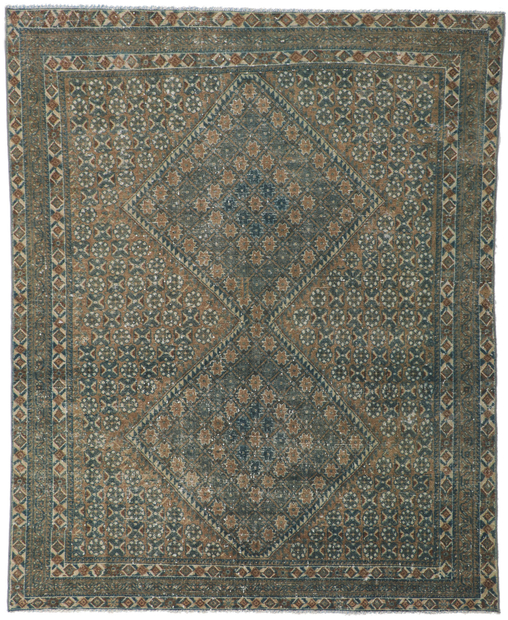 5 x 6 Antique Persian Afshar Rug 60963