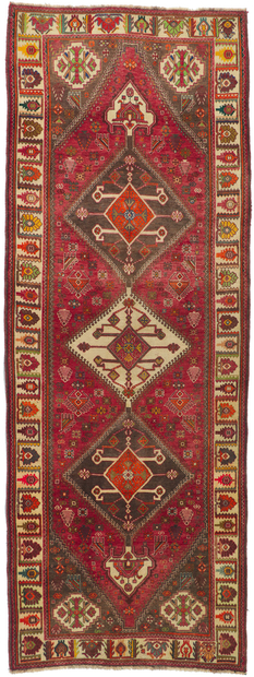 4 x 10 Vintage Persian Qashqai Rug 61052