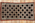 4 x 7 Vintage Checkerboard Persian Gabbeh Rug Midcentury Modern Cubism 61071