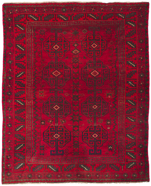 5 x 6 Vintage Persian Turkoman Rug 61085