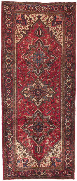 5 x 13 Vintage Persian Heriz Runner 61089