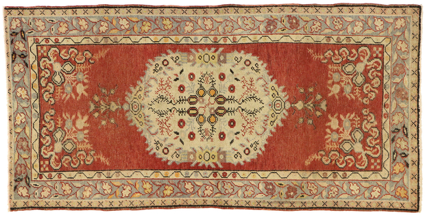 3 x 7 Vintage Oushak Rug 51318