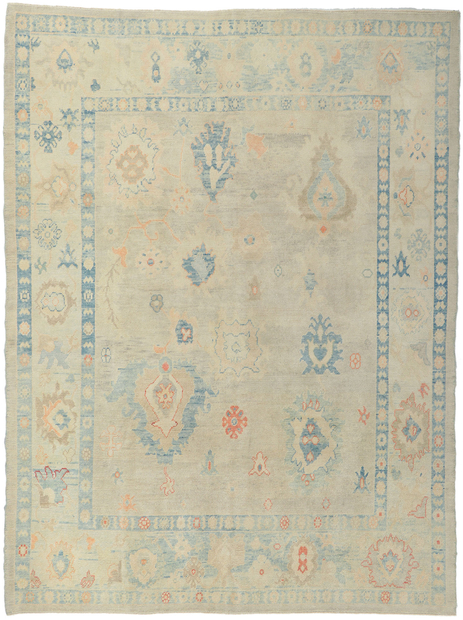 8 x 11 Colorful Oushak Rug 53802