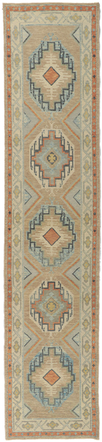 3 x 13 Modern Turkish Oushak Runner 53806