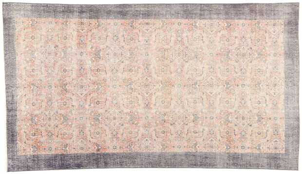 5 x 8 Distressed Vintage Pink Turkish Sivas Rug 53821