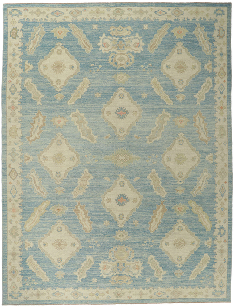 10 x 14 Contemporary Turkish Oushak Rug 53822