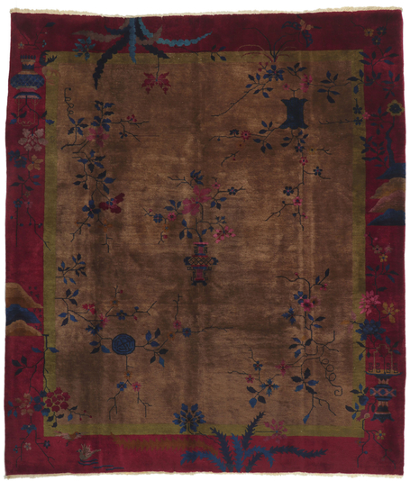 8 x 9 Antique Chinese Art Deco Rug 78303