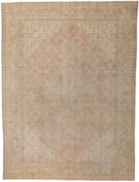 9 x 10 Antique Persian Tabriz Rug 61103