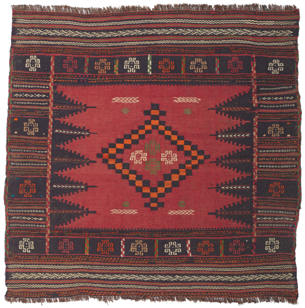 5 x 4 Vintage Afghan Kilim Rug 61142