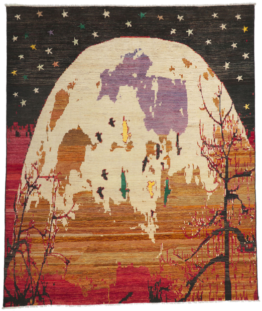8 x 10 Nature-Inspired Lunar Descent Modern Rug 80737