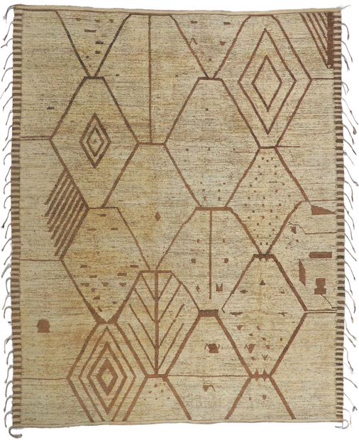 9 x 12 Earth-Tone Moroccan Rug 80803