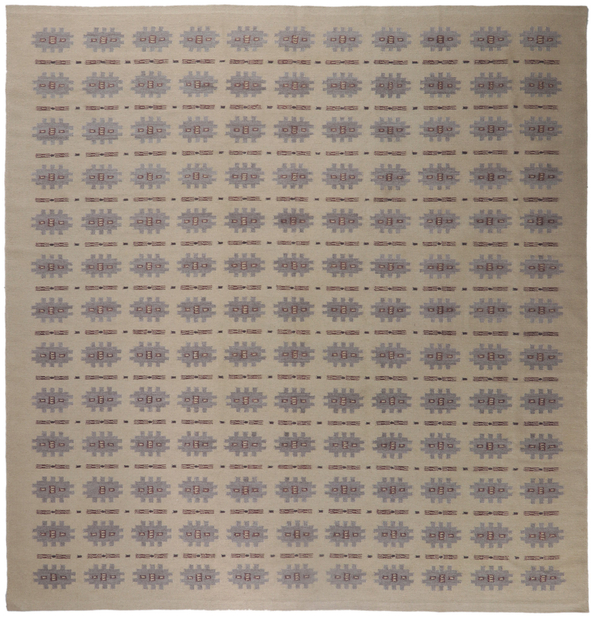 14 x 15 Scandinavian Modern Swedish Inspired Kilim Rug 30791