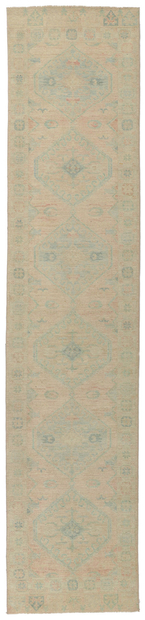 3 x 14 Colorful Pastel Oushak Runner 80880