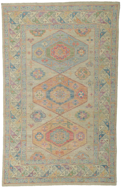 6 x 9 Colorful Oushak Rug 80888