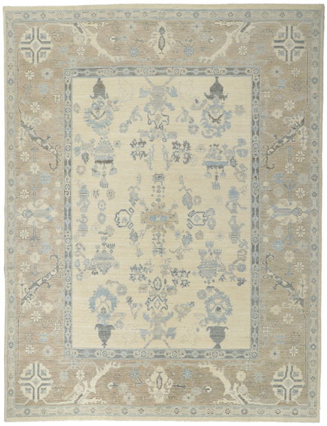 9 x 12 Vintage-Inspired Oushak Rug 80908