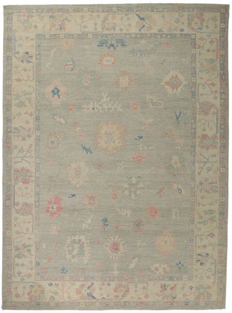 10 x 14 Vintage-Inspired Oushak Rug 80927