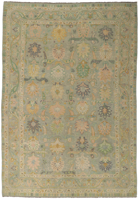 9 x 13 Colorful Oushak Rug 80733