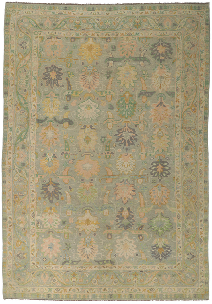 9 x 13 Colorful Oushak Rug 80733