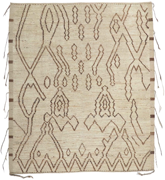 9 x 10 Earth-Tone Moroccan Rug 80797