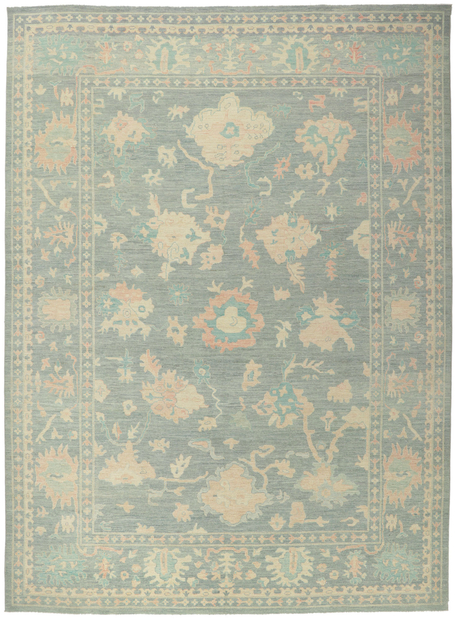 10 x 14 Modern Colorful Oushak Rug 80921