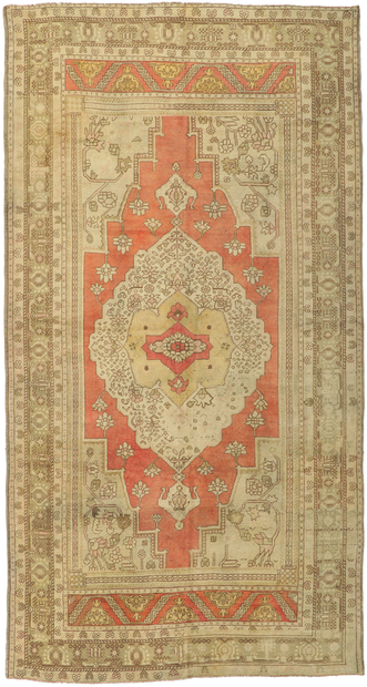 6 x 12 Vintage Turkish Oushak Rug 51340