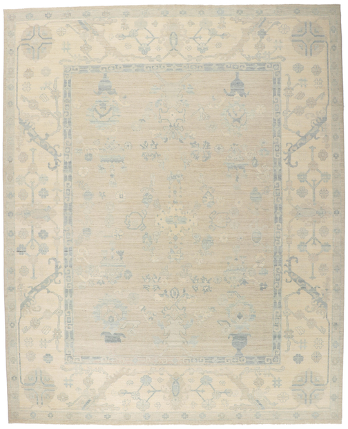 12 x 14 Muted Neutral Oushak Rug 80932