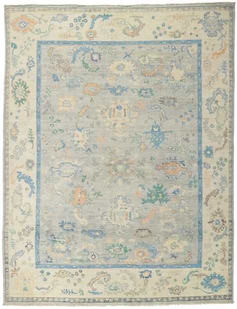 9 x 12 Colorful Oushak Rug 80960