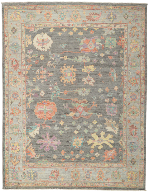 8 x 10 Colorful Oushak Rug 80970