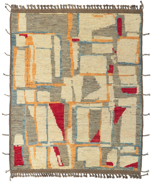 8 x 10 Modern Moroccan Area Rug 80723