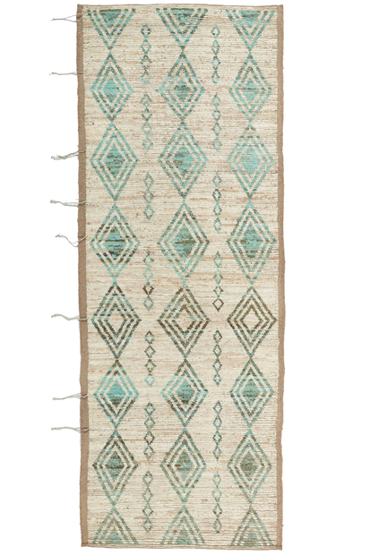 4 x 9 Earth-Tone Moroccan Runner 80769