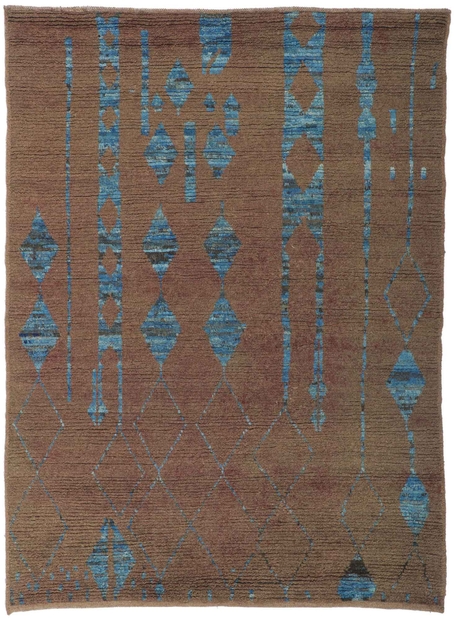 5 x 7 Earth-Tone Moroccan Rug 80782