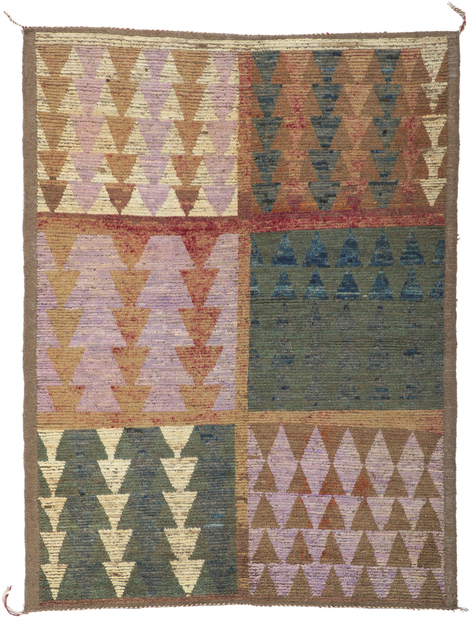 6 x 8 Earth-Tone Moroccan Rug 80785