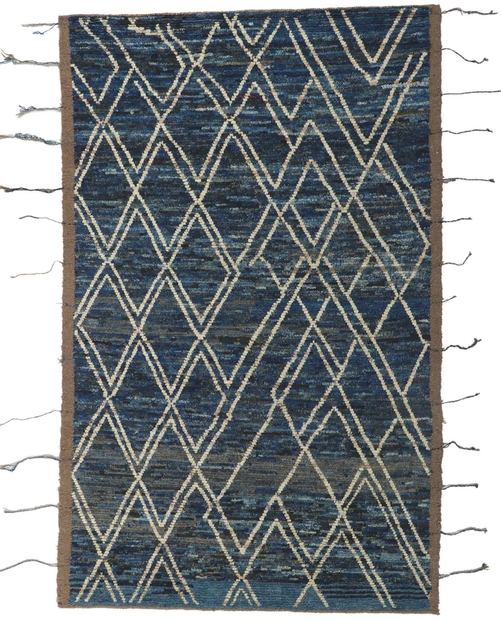 6 x 9 Earth-Tone Moroccan Rug 80821