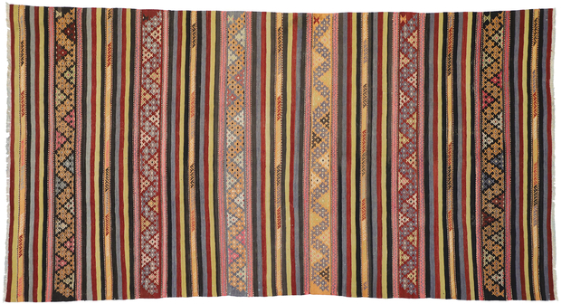 6 x 11 Vintage Turkish Kilim Rug 51347