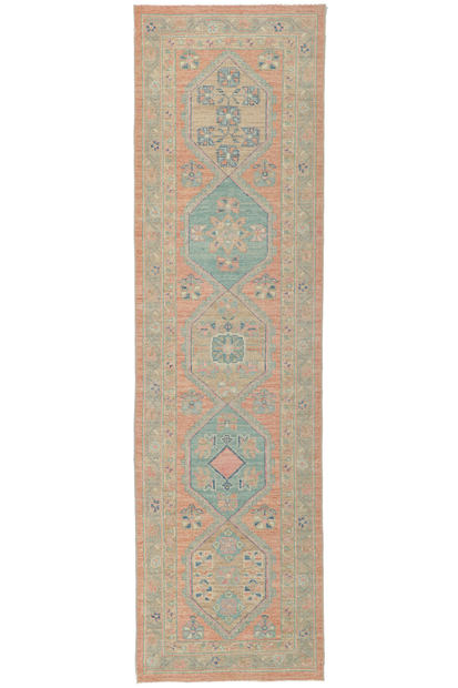 3 x 10 Colorful Oushak Runner 80832