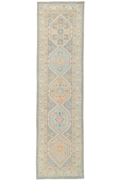 3 x 10 Colorful Oushak Runner 80833