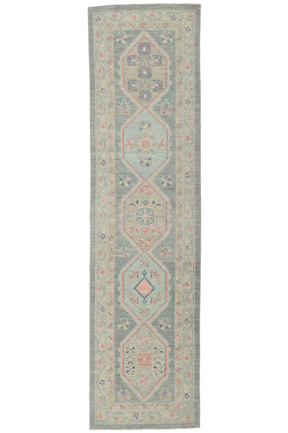 3 x 10 Colorful Oushak Runner 80835