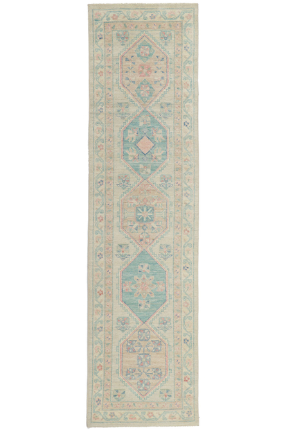 3 x 10 Colorful Oushak Runner 80836