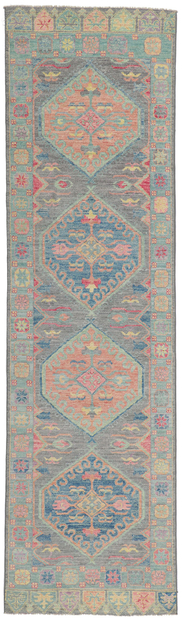 3 x 10 Colorful Oushak Runner 80863